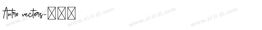 Antro vectors字体转换